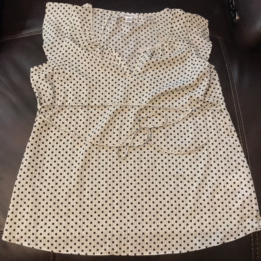Motherhood maternity black and grey blouse XL
